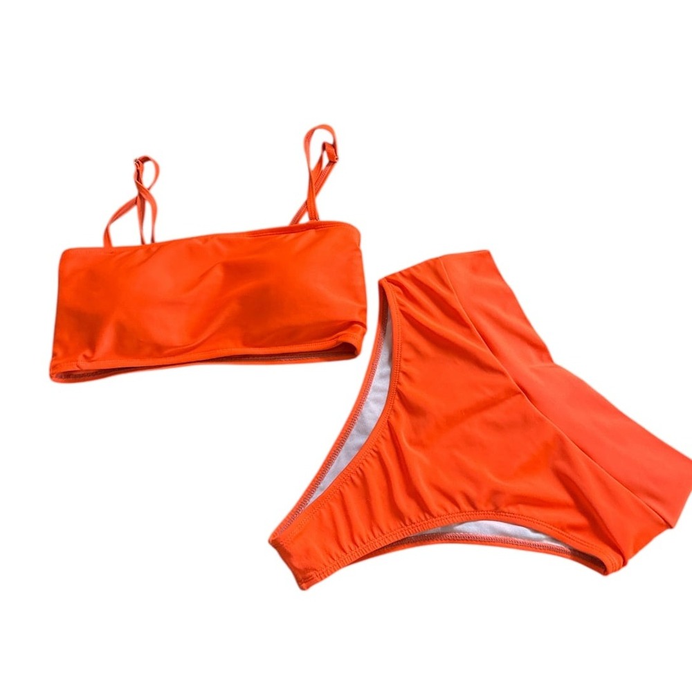 Neon orange bikini